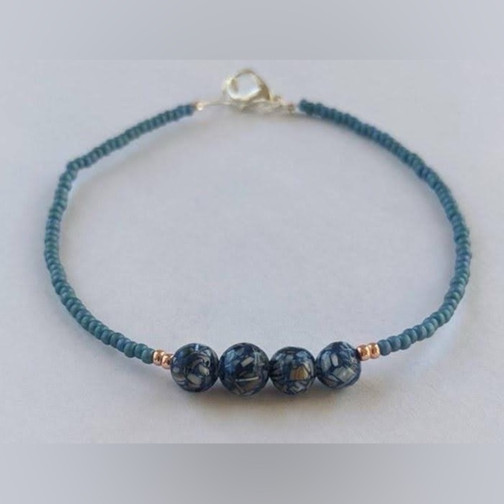 Wanchese Seed Beaded Bracelet